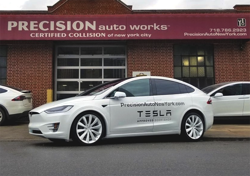 Precision Auto Works of LIC is Tesla Trained and Approved.