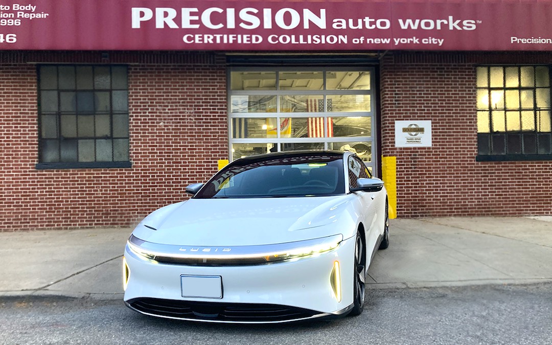Precision Auto Works of LIC is NYC's first Lucid factory trained and certified Collision Body Shop
