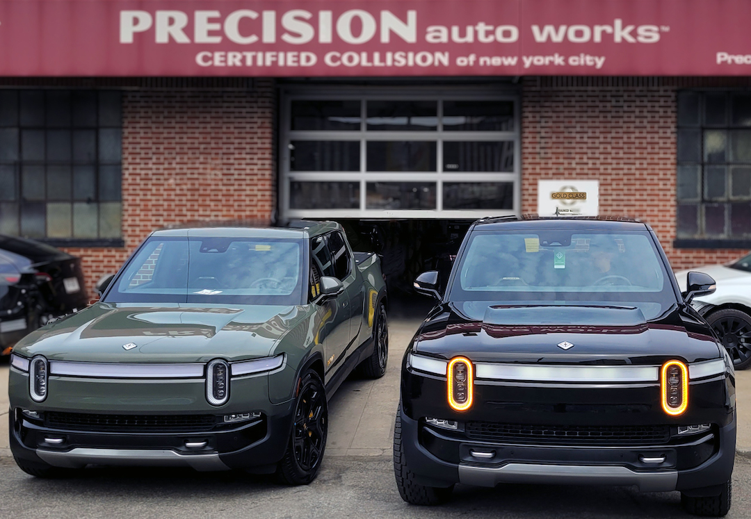 NYC's first and most experienced Rivian Factory trained and Certified Body Shop Serving Manhattan, Brooklyn, Bronx and Queens County, Nassau, Suffolk and the Hamptons with towing service.