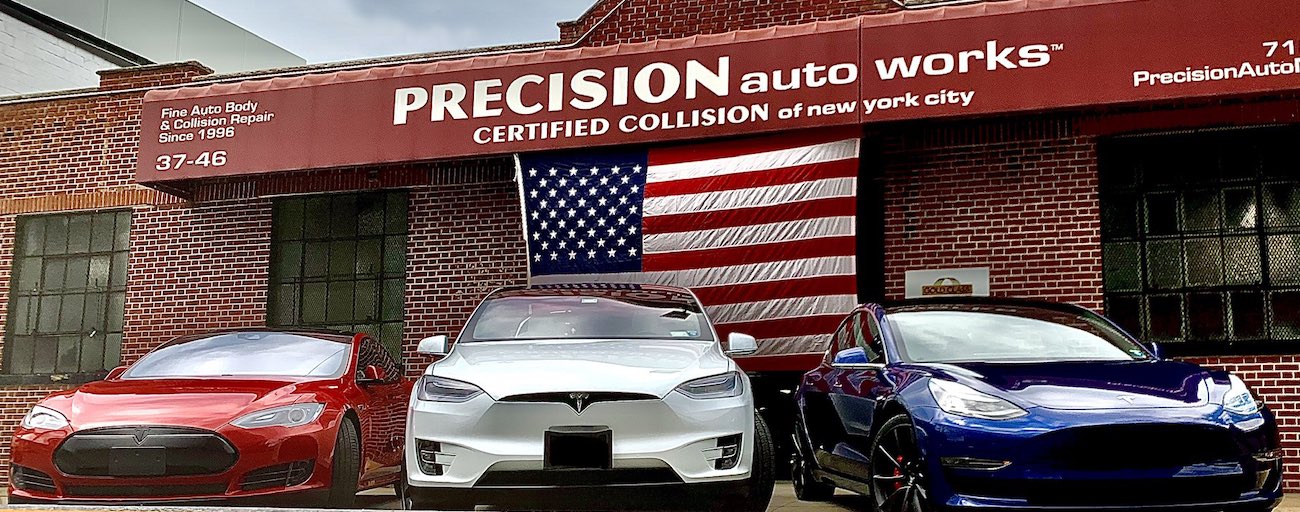 NYC's first and most experienced Tesla Factory trained and Approved Body Shop, with over 2000 Tesla vehicles repaired #back2brandnew, since 2010. Serving Manhattan, Brooklyn, Bronx and Queens County, Nassau, Suffolk and the Hamptons with towing service.
